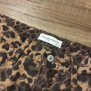 Abercrombie & Fitch Animal Print Trousers
